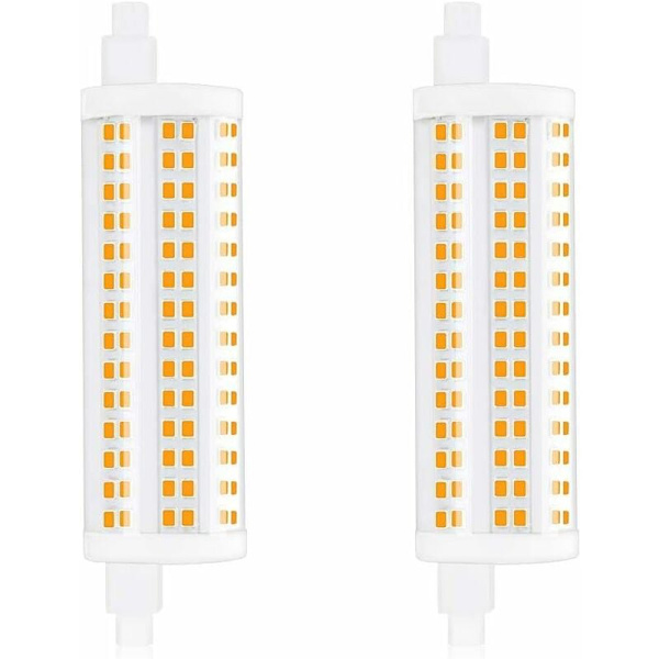 20W 118mm R7s Dimbar LED-pære J118 dagslys 4000K 2200lm Dobbeltsidig spotlight tilsvarende 200W halogenpære for hjem, stue, balkong, Ho