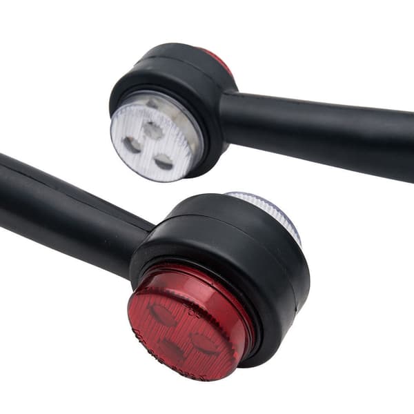 Sæt med 2 sidemarkeringer 12 V LED 15 cm til lastbiltrailer