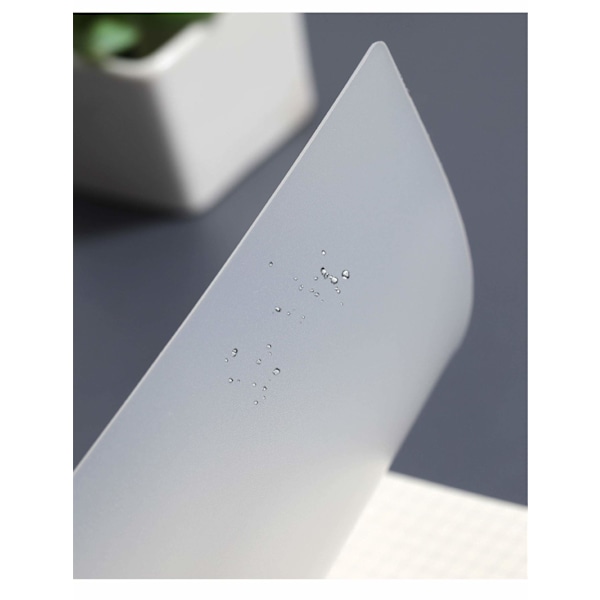 Notesbøger, 4-pak 8.0\" x 5.7\" A5 Tyk Plastik Gennemskinnelig Mat Hardcover Tegnepapir 70 Ark - 140 Siders Studie- og Notebog (Grid 4