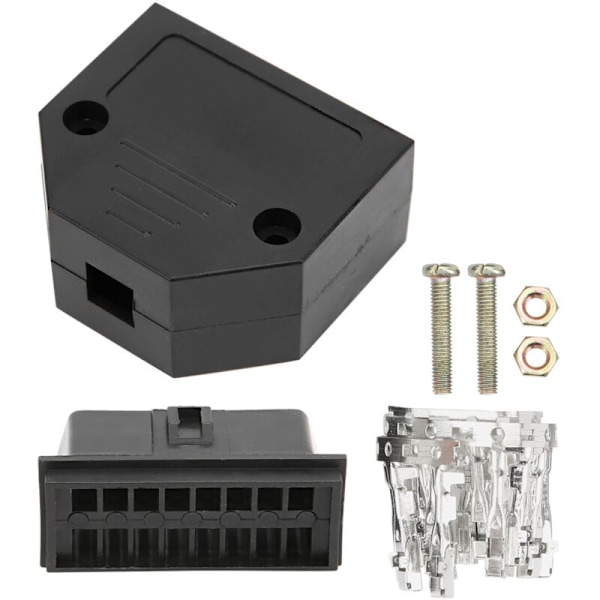 Universal OBD2-anslutningsadapterkit 16 stift för bildiagnostikverktyg