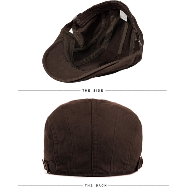 Baskeri miehille ja naisille, hengittävä litteä lippalakki, vintage-baretti, ajo- ja golfhattu, säädettävä vintage Gatsby Ivy -lippalakki kevääseen, kesään ja syksyyn