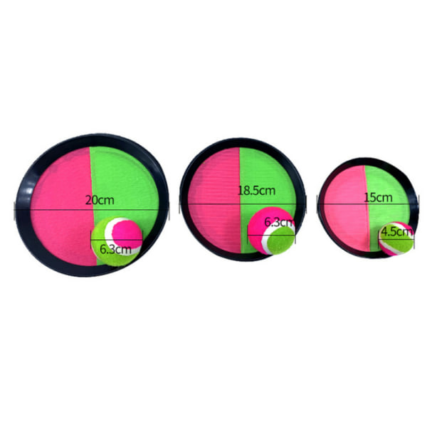 Kast ball og kaste spill (15,5 cm), Disc Throwing Game Paddle Balls Throwing and Catching, 4 padler og 2 baller, Sports Games, Beach Racket, Party, Gi