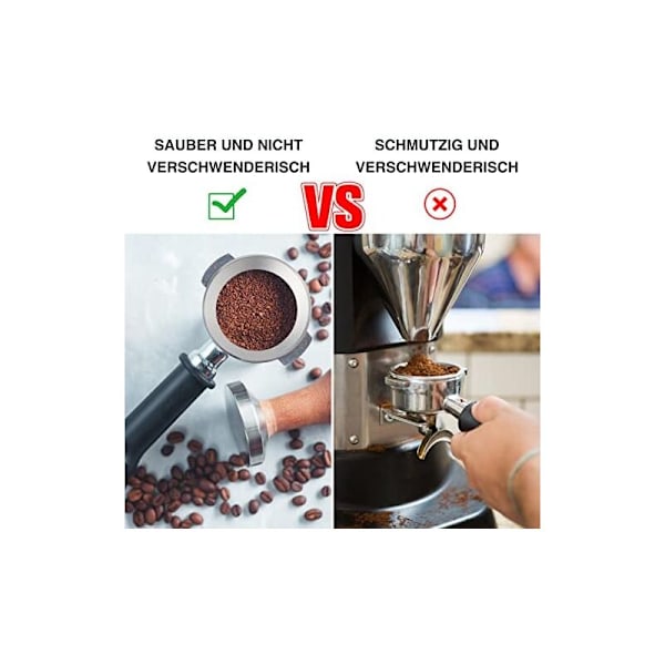 Doseringstratt för kaffe 51 mm, universell espressotratt - aluminium - exakt fyllning av kaffepulver för tratt, infusionsskål, kaffebryggare