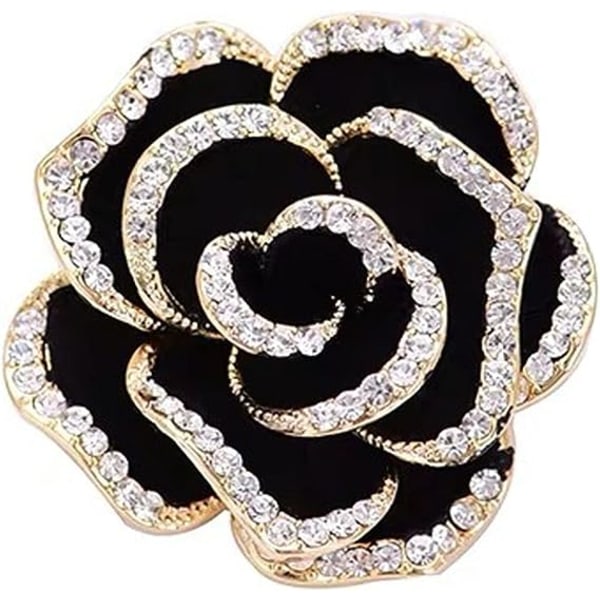 Kvindernes Roseformede Brosche, Morsdagsgaver, Legering Brosche, Elegant Brosche, Fancy Brosche Rose Blomst Rhinestone Indlæg, Tilbehør Brosche, Pin Badge