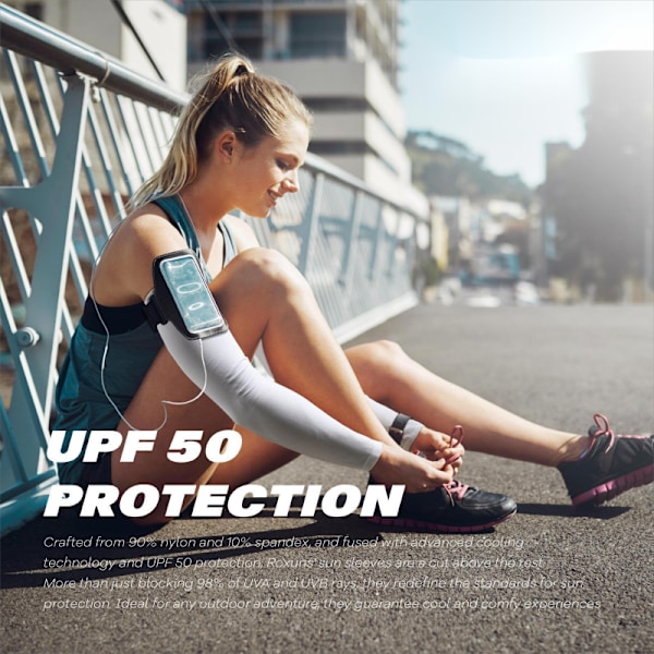 4 Arm Sleeves Cool UV-skydd Sol Sport Kompression Herr/Dam