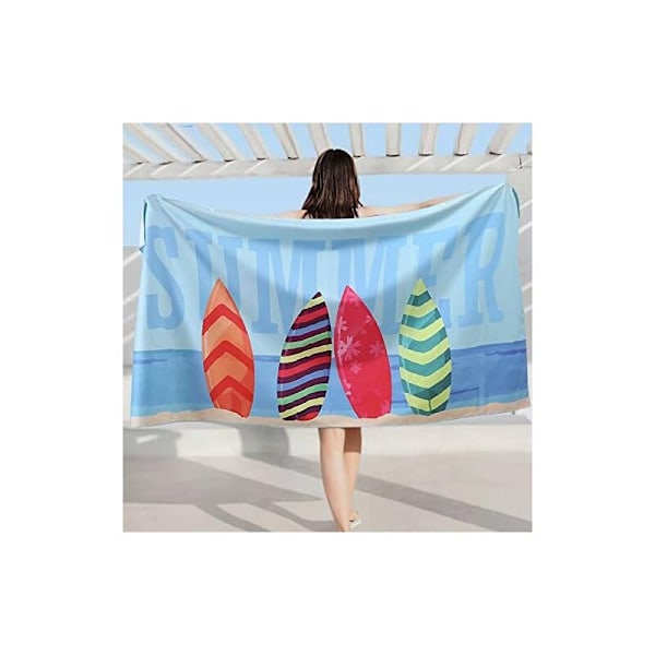 70x150cm strandhandduk i mikrofiber, sandavvisande, lätt, snabbtorkande - stor strandfilt