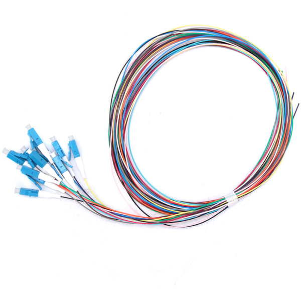 Optisk fiber pigtail 12 trådar LC/UPC Singlemode med låg insättningsförlust 1,5 m