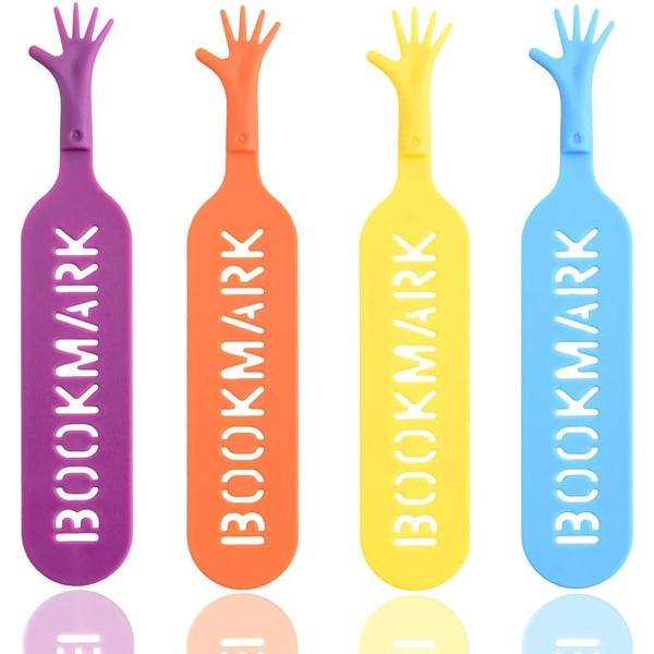 4 STK 3D tegneserie bokmerke håndbokmerker for menn kvinner barn Studen