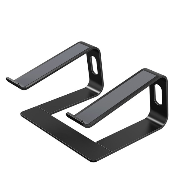 Bærbar computer stand, ergonomisk bærbar computer stand, aluminium bærbar computer stand kompatibel med 10 til 15,6 tommer, sort