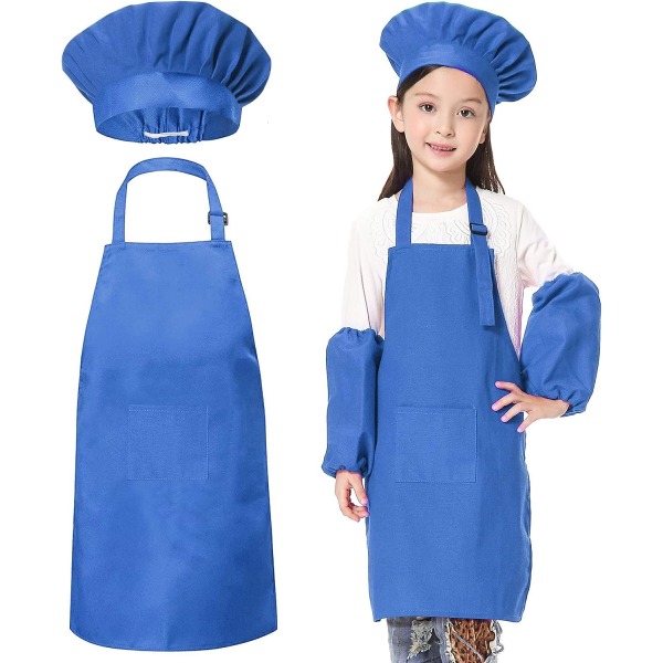 Kockhattförkläde för barn - Köksbakning Matlagningskläder (6-12 år) 97e9 |  Fyndiq