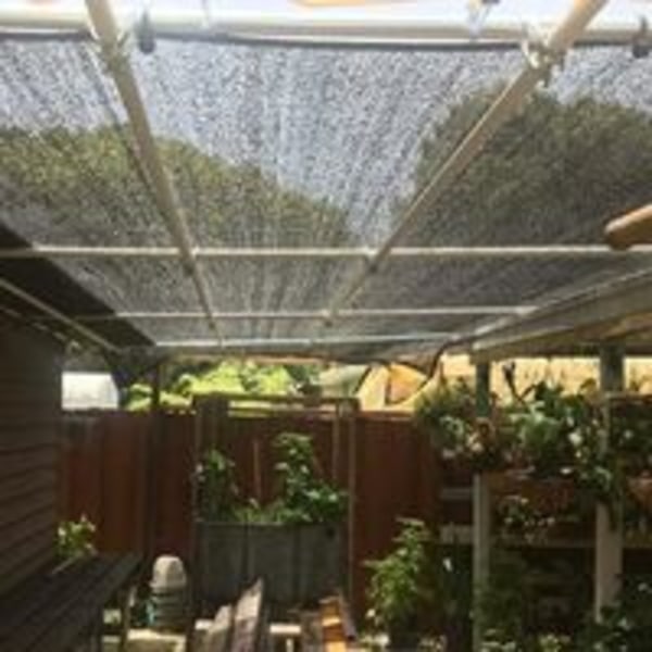 Skyggenet 8 Skyggepinde 80% Forbedrer Tykkere Skygge Sejl, Drivhuse Vindtæt Netting med Øjer, til Plantedækning/Drivhus/Have/Pergola(2