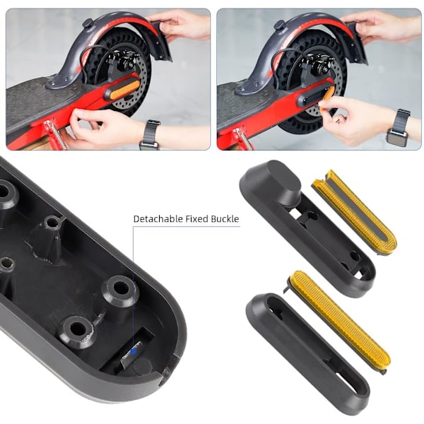 Natcoo Scooterin pyörän suojuksen heijastinnauha Xiaomi M365, Pro, 1S, Essential, Pro2, Mi3