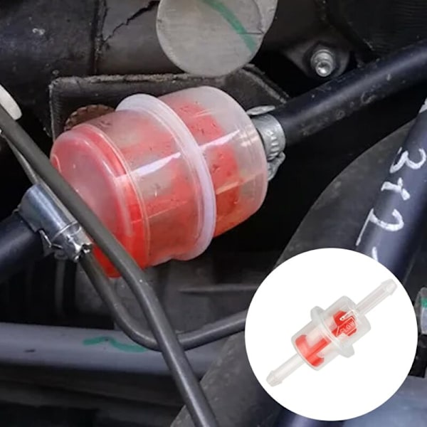 Bensiinisuodatin kolmella levyllä pieni läpinäkyvä moottoripyörän 3/16 \"5mm Arctic Cat -housut Cat-polttoainesuodatin ATV UTV MOTTONEIGE PWC 0470-988