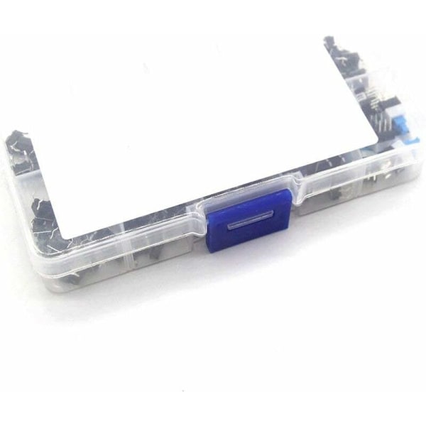 10 Värde 100 st/Micro Touch knappset Svart Plast Momentan Plast Sortimentskit 50MA 12VDC
