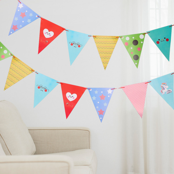 1 st Banner Dekoration Vimpel Jul Nyår Fest Kväll Dekoration