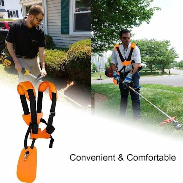 Skulder til skulderrem, Gresstrimmer sele, for Busher/Trimmer/Strimmer Nylon beltesele, Komfortable gressklipperdeler