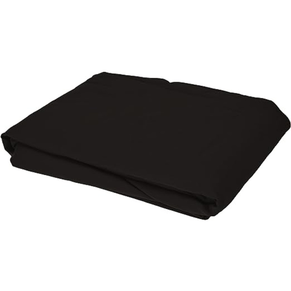 Sort mikrofiberlagen 160 x 200 x 30 cm
