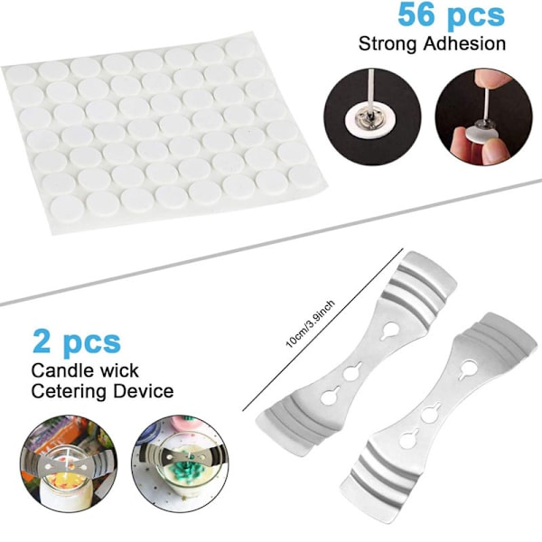 1 set av ljustillverkningsmaterial, DIY nybörjarljuskit verktyg