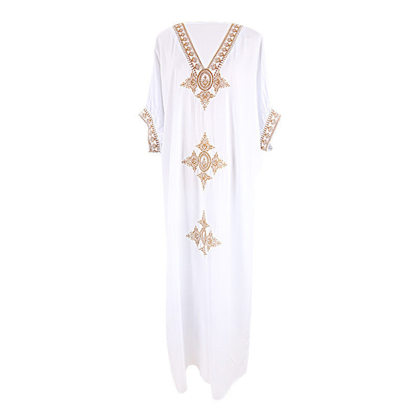 Kvinde Broderet Bikini Cover Up Kjole