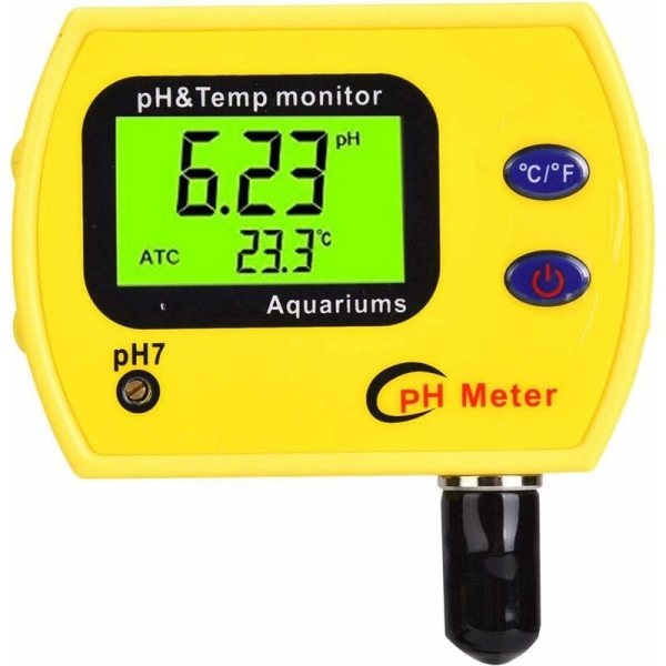 Vattenkvalitetsanalysator Vattenkvalitetsmonitor Bärbar pH-testare Hög noggrannhet PH-mätare Skärm (220V EU-adapter)