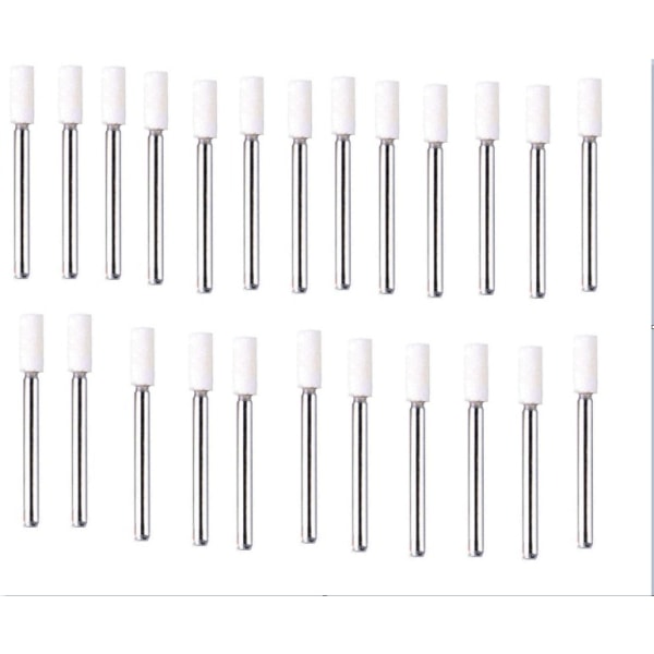 Poleringshette og svampullpoleringsskive Konisk ull slipehode 30PCS (sylinder 3*6mm)