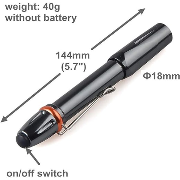 UV-lommelygte UV-lommelygte penlysdetektor 395nm UV-lommelygte LED-penlys