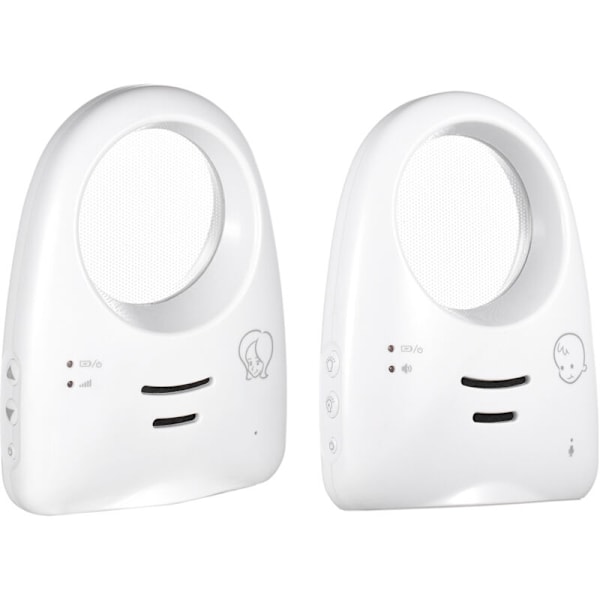 Digital trådløs lydmonitor bærbar 2,4 GHz for baby, enveis samtale, babygråtdetektor, sensitiv overføring