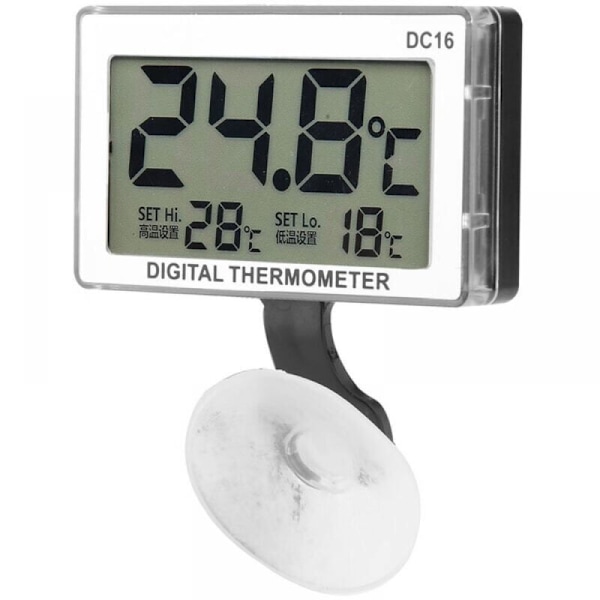 DC16 LCD Termometer for presis digitalt akvarium for vanntett temperaturtermometer akvarium for fisketank