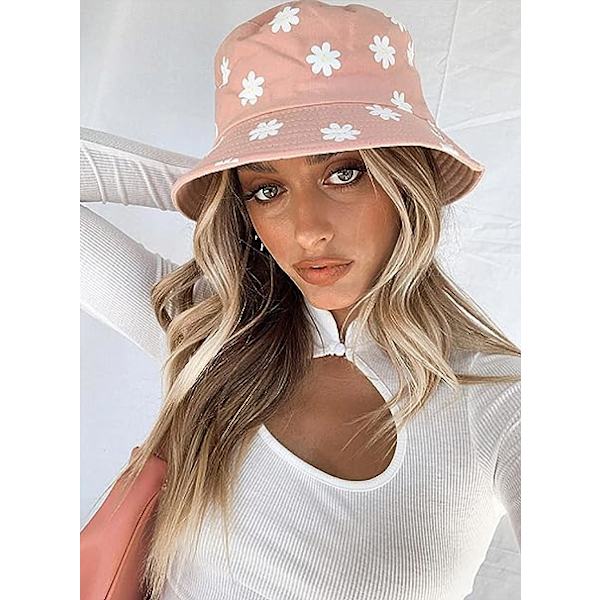 Reversibel Hat Bucket Hat Fiske Solhat til Kvinder Piger