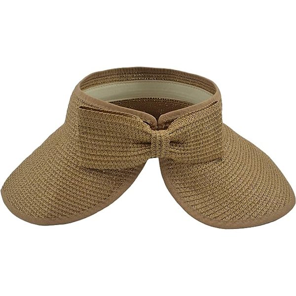 Vikbar stråhatt för kvinnor - Beige