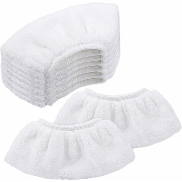 Mikrofiberhättor för Kärcher, trasor för handmunstycke tillbehör för ångtvättar SC1/SC2/SC3/SC4/SV7, 8-pack