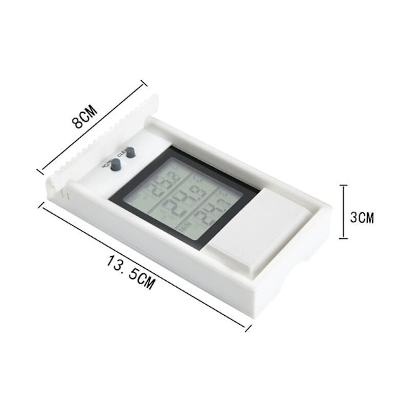 Trädgårdstermometer Inomhus och Utomhus Termometer Kylskåpstermometer, Digital Växthustermometer, Digital Termometer med Min-Max