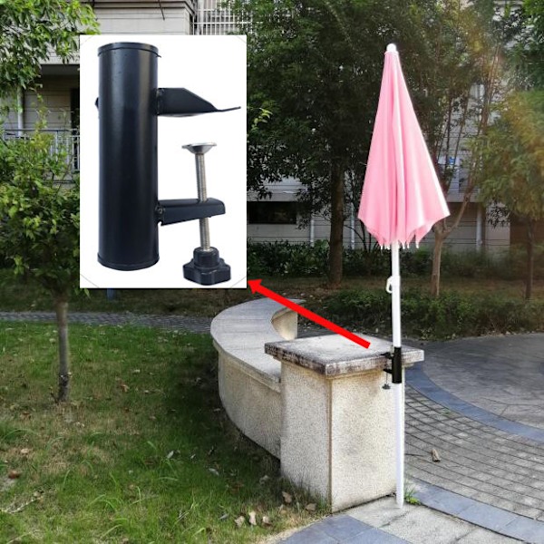 Ulkoilma- ja puutarhavarjon kiinnityslevy, puutarhavarjon kiinnitysvarusteet, suuri varjonjalusta, ulkoilma- ja rantavarjon kiinnitys