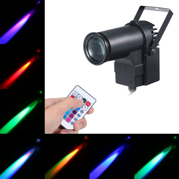 AC95-240V 15W RGB LED MINI SPOT LAMPA BELYSNING Armatur med Fjärrkontroll, stödjer 16 Färger, Justerbar Ljusstyrka, Dimbar