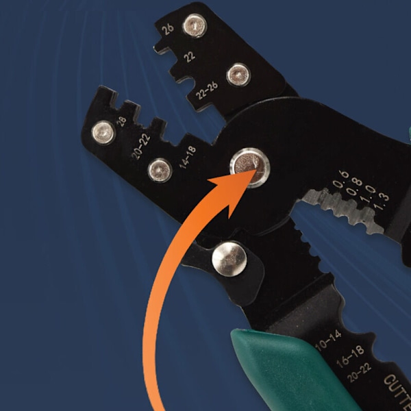 Elektrisk Terminal Krymp Tång, Terminal Krymp Tång, Krymp Tång, Krympverktyg, Kabel Krymp Tång, 3 i 1 Krymp Tång/Kabelklippare