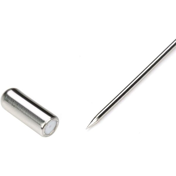 20 st broschstift i metall med säkerhetsnålar, kavajslagsstift med stoppändar, gör-det-själv-smyckestillbehör, slips, hatt, halsduk, silver
