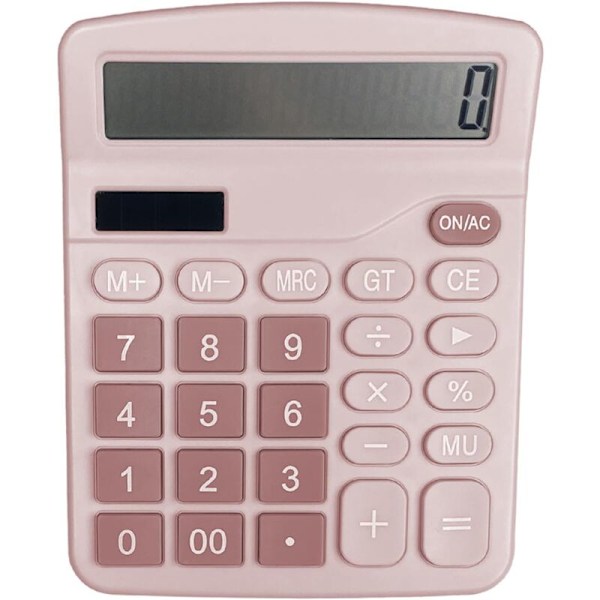 Laskin, LCD 12-numeroinen LCD aurinkolaskin toimistokäyttöön, kotiin ja kouluun, mini-vakiotoimintolaskin, pöytälaskin suurella b