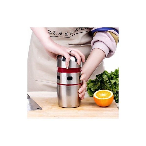 Manuell juicepresse i rustfritt stål, manuell juicer og gap-presse, hjemmebruk