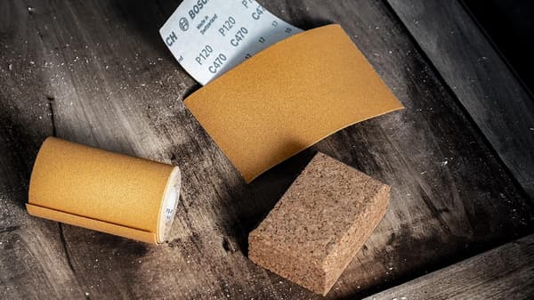 1x, Grit 180 Sandpapper rullar (för Hårdträ, Måla på trä, Bredd 93 mm, Längd 5 m)