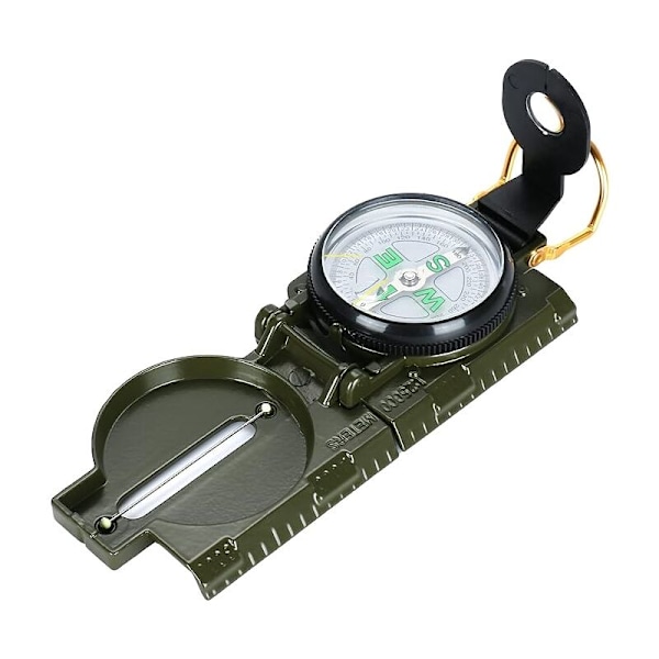 1 st Professionell militär kompass för navigering, camping, vandring, överlevnadsorienteringskompass, Kamouflagefärg