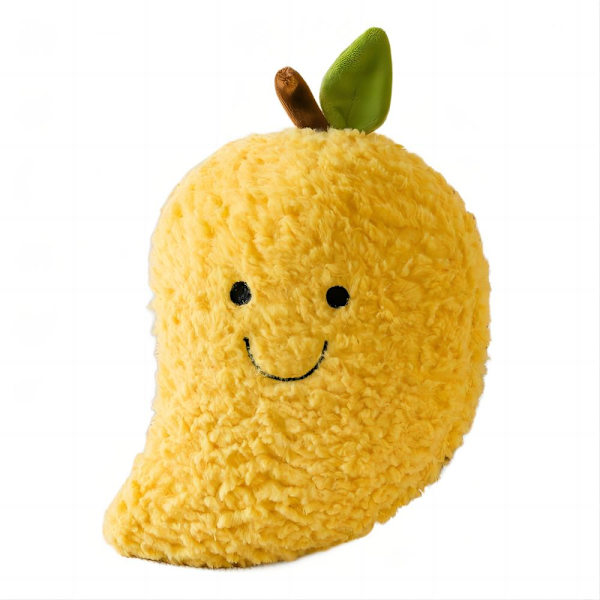 1 st mjuk fruktdocka plyschleksak, åtta tum, festgåva, födelsedagspresent (mango)