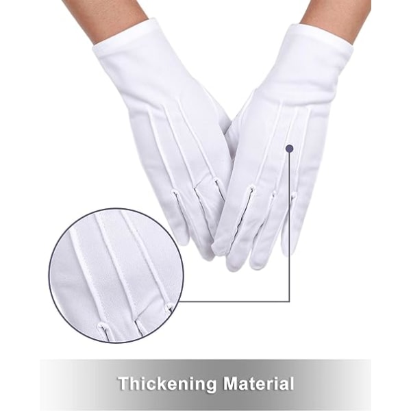4 par vuxna uniforma handskar spandex handskar herr kostym handskar polis formell smoking vakt parad kostym