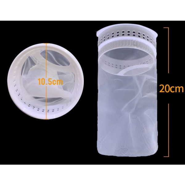 2 stk IBC Nylon lokkfilter, IBC filter, IBC regntankdeksel, tønnefilter (20 cm)