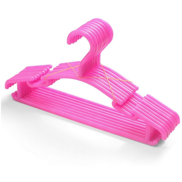 100 stk. ROSA plastik babybøjler