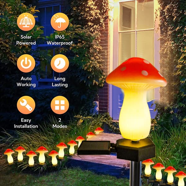 LED-imitert harpiks sopphagehage plen dekorasjon plugg-inn lys