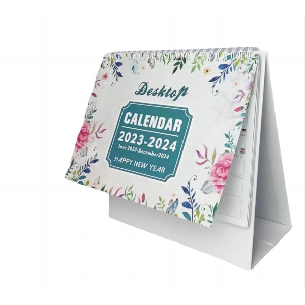 Daglig planlegger udatert permanent skrivebord staffeli vertikal flip side kalender - (20,5*20,5 cm)