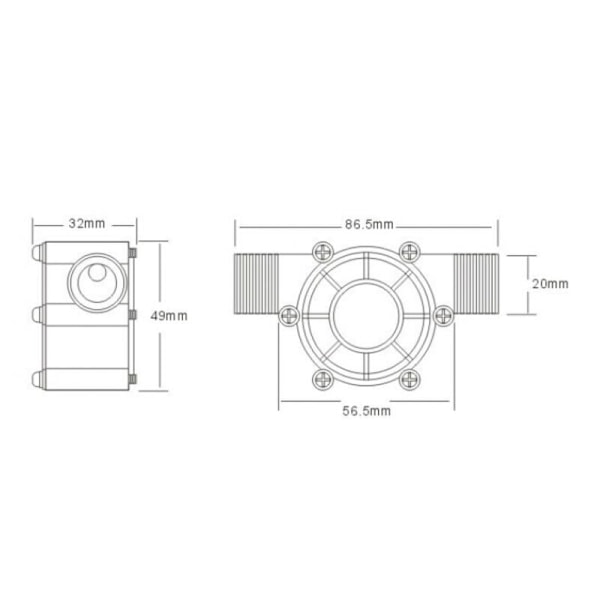 DC 12V 10W vandgenerator, mikro turbine mini vandpumpe vandgenerator med hydroelektrisk energigenerator, til havevandingsslange LED-belysning