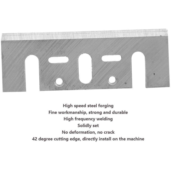 Ett par HSS-trebearbeidingshåndbok for erstatningsblad for elektrisk høvler