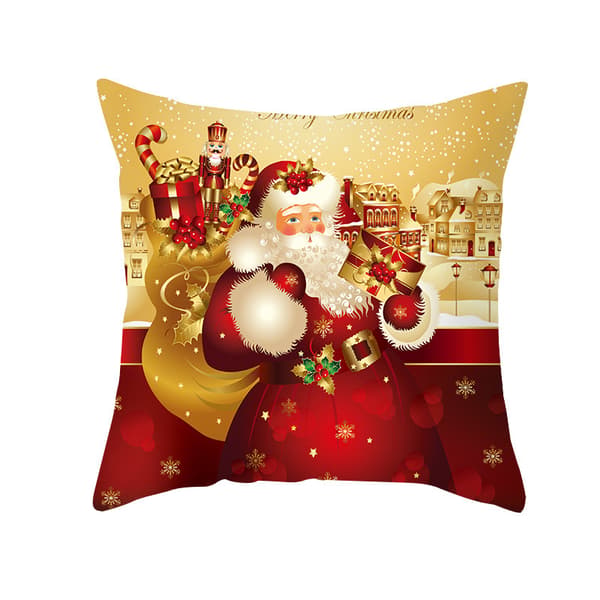 Serietecknad jultomte serie jul kuddfodral kontorssoffa kuddfodral (2 stycken)