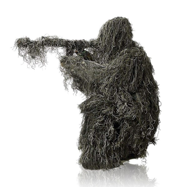 Ghillie-dragt, 3D-camouflage jagttøj med camouflage-elast